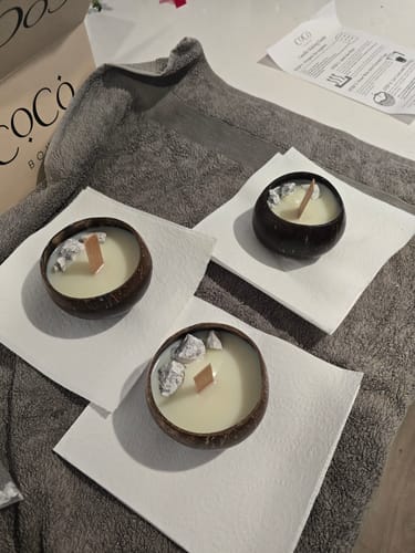 Customer photo review of Crystal Candle Making Kit - Starter DIY Kit With Soy Wax & 60ml Scent