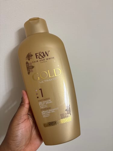 Customer photo review of Fair and White 1: Gold Argan Shower Gel 1000ml / 33.81 fl Oz