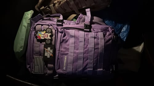 Customer photo review of Mochila Táctica V1 45L All In Lavanda