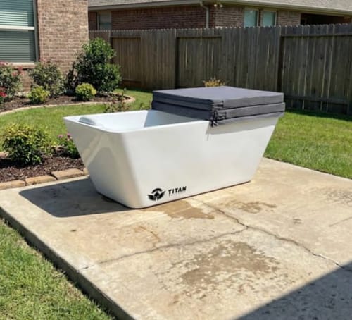 Customer photo review of Apex Acrylic Cold Plunge Tub + Chiller Bundle