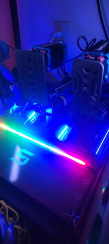 Customer photo review of Newest Simsonn Pedal Pro X Ultra with Haptics and RGB Feedback