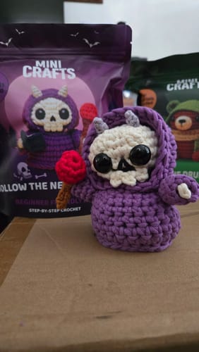 Customer photo review of Hollow The Necromancer Crochet Kit