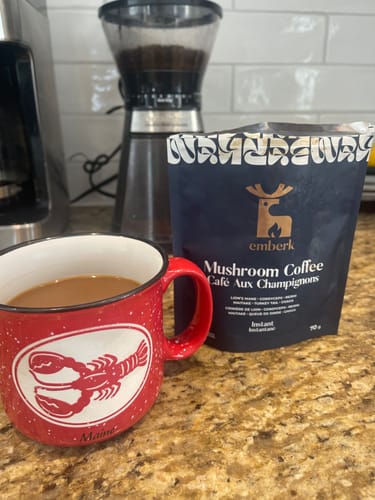 Customer photo review of Mushroom Coffee