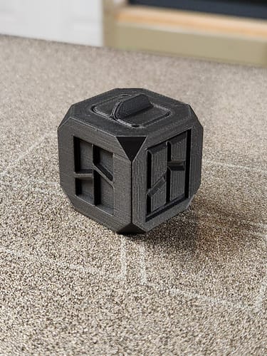 Customer photo review of Matte Black PETG Filament 1.75mm 1kg