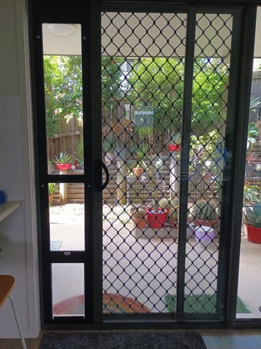 Customer photo review of Patio Pet Door Insert