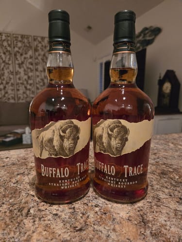 Customer photo review of Buffalo Trace Bourbon Whiskey 6 Pack