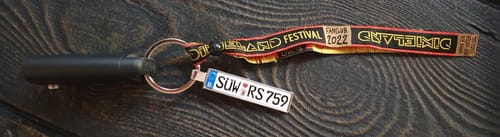 Customer photo review of Kennzeichen Schlüsselanhänger Mini Nummernschild Metall