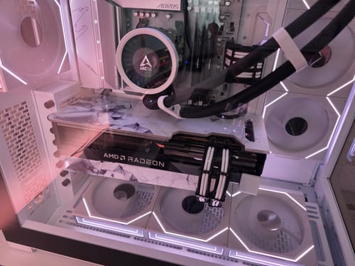 Customer photo review of Spectrum White RGB GPU Backplate