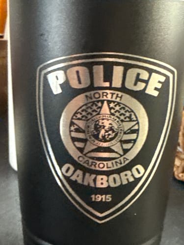 Customer photo review of (6) 20 oz. Custom Engraved Tumblers