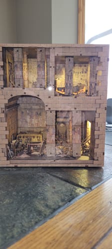 Customer photo review of Egyptian Pharaoh's Tomb DIY Book Nook Kit