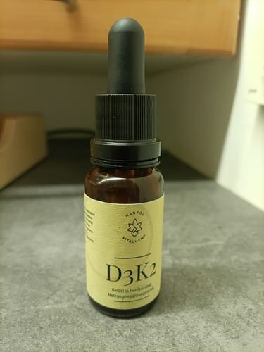 Customer photo review of Vitamin D3 + K2 in Bio-Hanföl (20 ml)