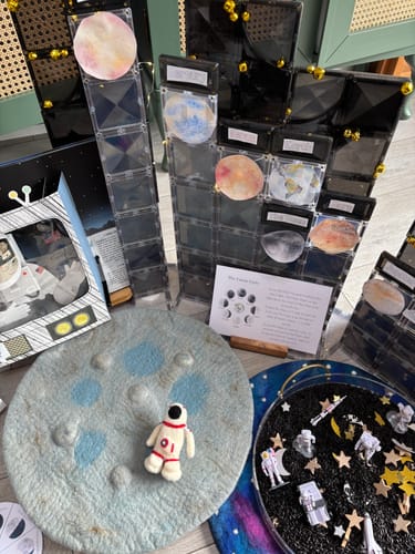Customer photo review of Moon Crater with Astronaut Space Playscape