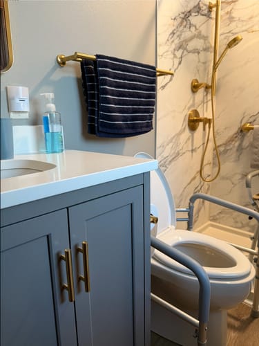 Customer photo review of Toilet Safety Rail (350lb)