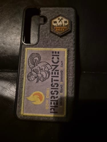 Customer photo review of Tactical Case mit Steingrau Wolfgrey Flauschklett - Samsung Galaxy S24 Reihe