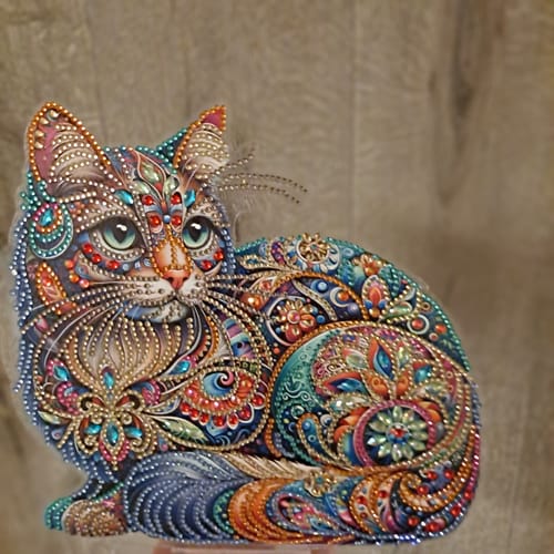 Customer photo review of Diamond Painting Ornamentti - Kissa