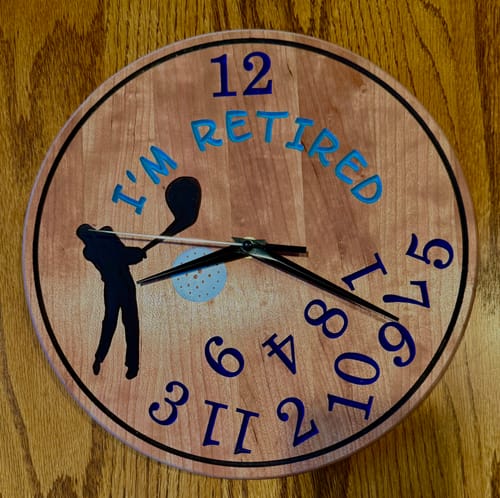 Customer photo review of Custom Wall Clock CNC Kit