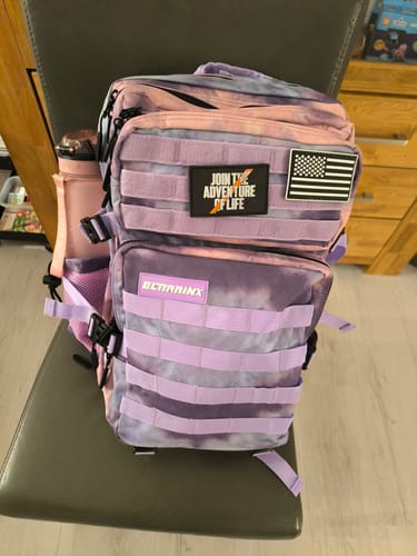 Customer photo review of Mochila Táctica V1 All In 45L Starry Sky