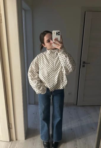 Customer photo review of Donna Polka Dot Co-Ord Set