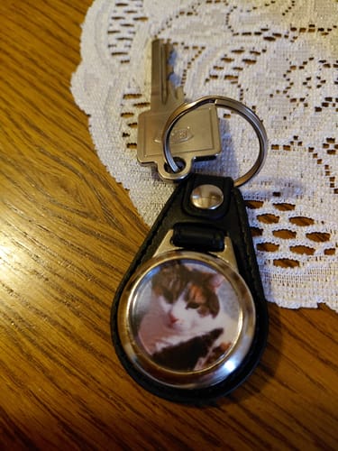 Customer photo review of Schlüsselanhänger mit Katzenfoto