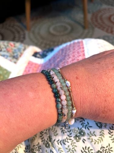 Customer photo review of Cherry Blossom Jasper Bracelet Mini