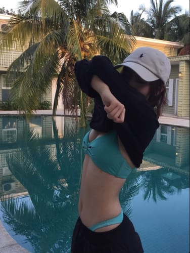 Customer photo review of Azure Cut-Out Bikini