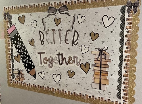 Customer photo review of Best Day Ever Black and White Pencil Statement Piece | Books and Bows