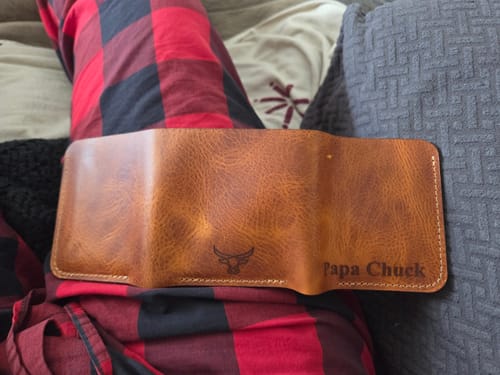 Customer photo review of The Trinity Trifold Wallet