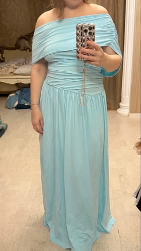 Customer photo review of Yvonne One Shoulder Maxi Dress