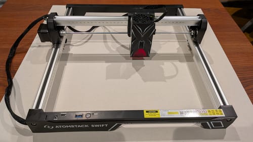 Customer photo review of 🎁 AtomStack Laser Engraving Area Extension Kit for Swift (100% off)