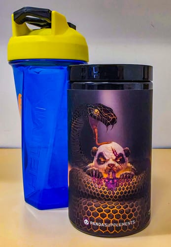 Customer photo review of PANDAMIC - Limited Edition Pre Workout (Grape Bubble Gum Flavor)