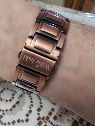 Customer photo review of Mens Copper Magnetic Bracelet TRIPLE Power