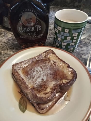 Customer photo review of Cousin T's Pure Maple Syrup