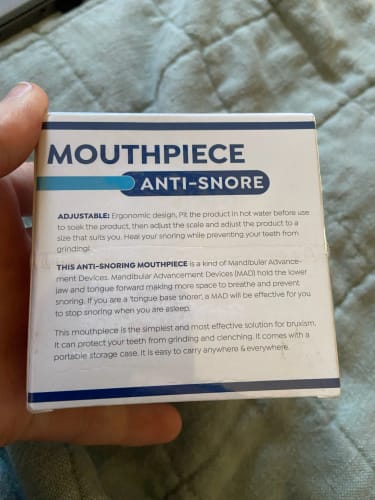 Customer photo review of MOUTHPIECE™ Snore Solution Expert