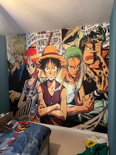 Customer photo review of Papier Peint Japonais Manga One Piece