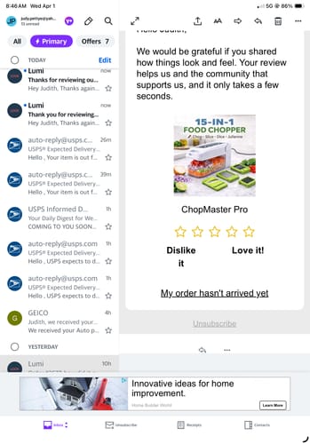 Customer photo review of ChopMaster Pro
