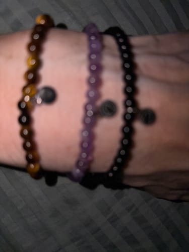 Customer photo review of Amethyst Bracelet Mini