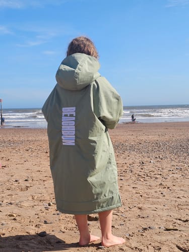 Customer photo review of BEACHBUM KIDS - MINT GREEN BROBE