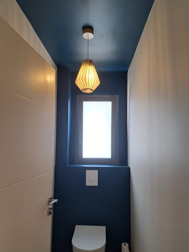 Avis photo d'un client sur Ambre teinté Chêne | Suspension