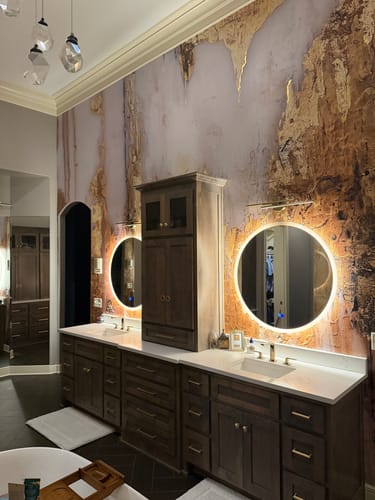 Customer photo review of "Ethereal" Oversized Wall Mural