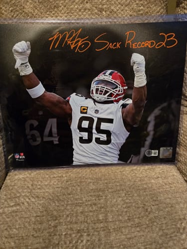 Customer photo review of Myles Garrett Autograph Signing