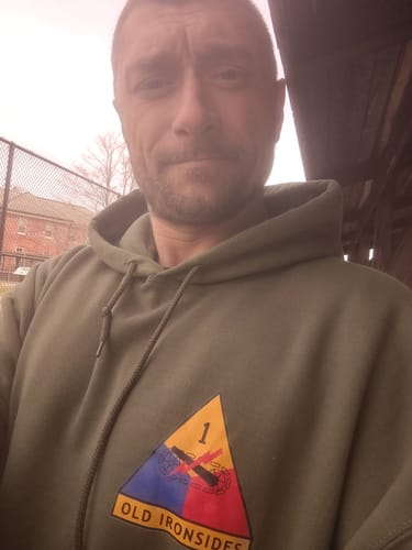 Customer photo review of 1st Armored Division Unisex Hoodie