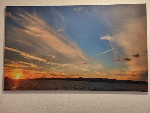 Customer photo review of Foto-Leinwand ohne Rahmen