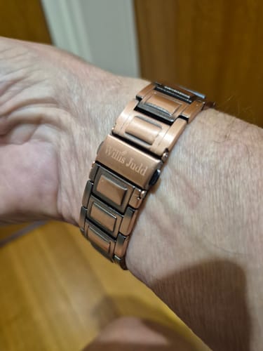 Customer photo review of Mens Copper Magnetic Bracelet TRIPLE Power