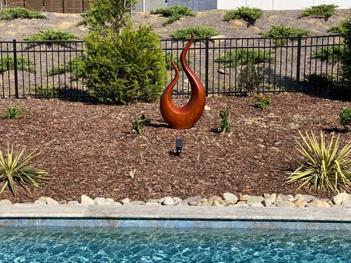 Customer photo review of Mid Century Wooden Sculpture For Garden Decorative Panel