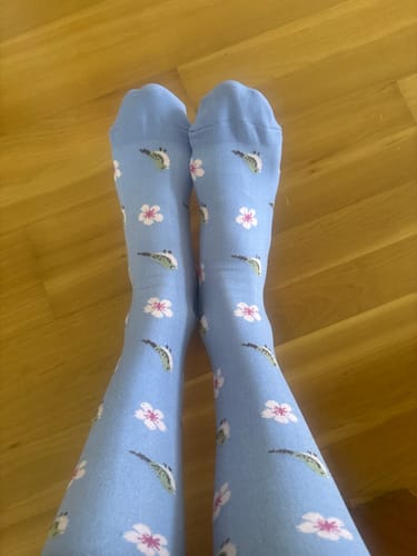 Kundenbewertung mit Foto zu Kompressionssocken Frühlings Kollektion