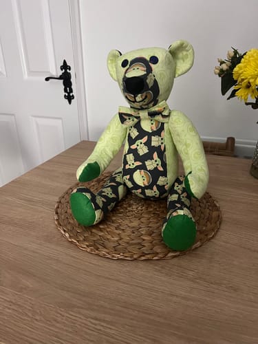 Customer photo review of Memory Bear FREE PATTERN