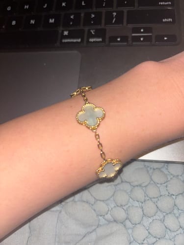 Customer photo review of Camilla Bracelet - Gold + White