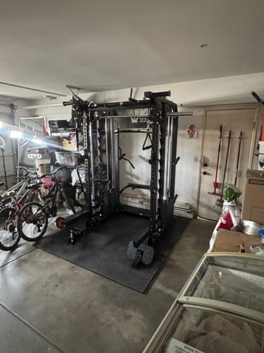 Customer photo review of Major Fitness B52 All-In-One Home Gym Smith Machine