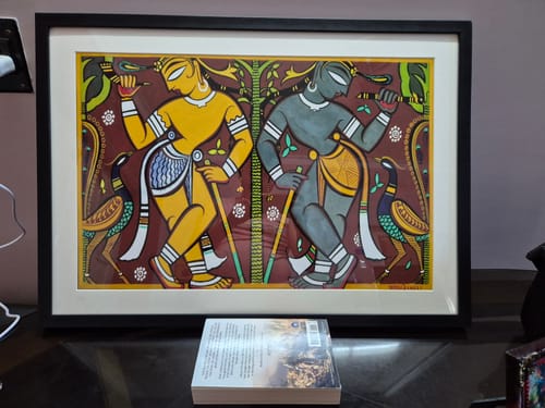 Customer photo review of Dancing Twins, Jamini Roy Paintings