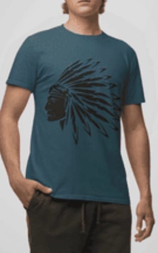 Customer photo review of MEN'S CHIEF HEAD GRAPHIC TEE